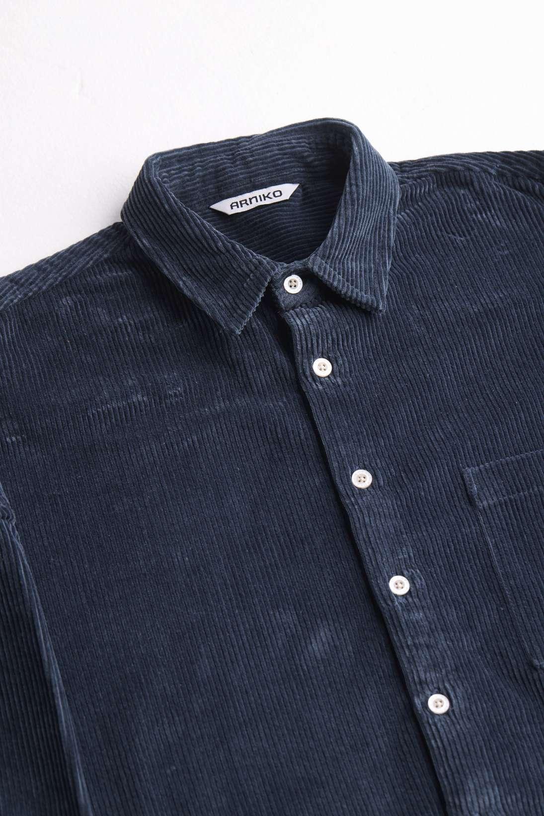 Arniko Tahira Cord Shirt Slate One Size Bio-Baumwolle grau